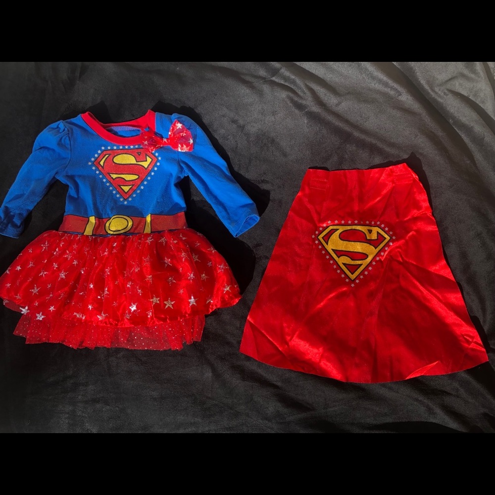 Supergirl dress w/ detachable cape!